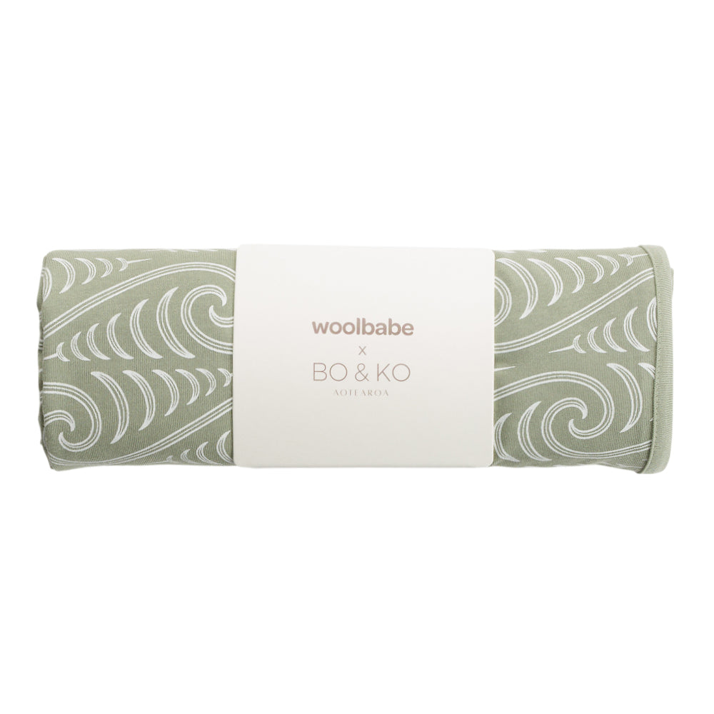 Merino Cotton Swaddle Blanket - BO & KO Flax Ngaru