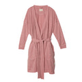 Pink robe with star pattern on a white background