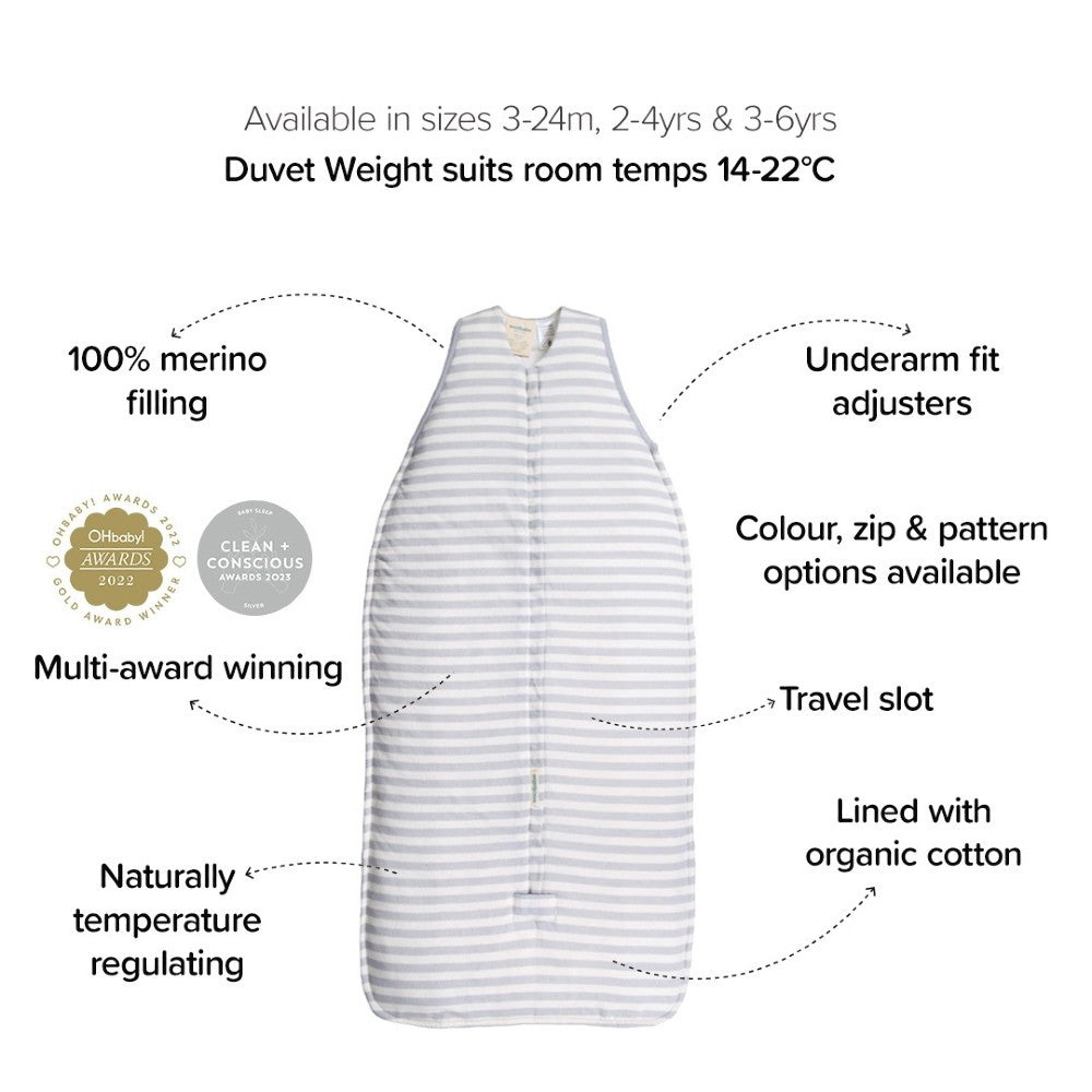 Duvet Front Zip Sleeping Bag - Glacier Sail Away