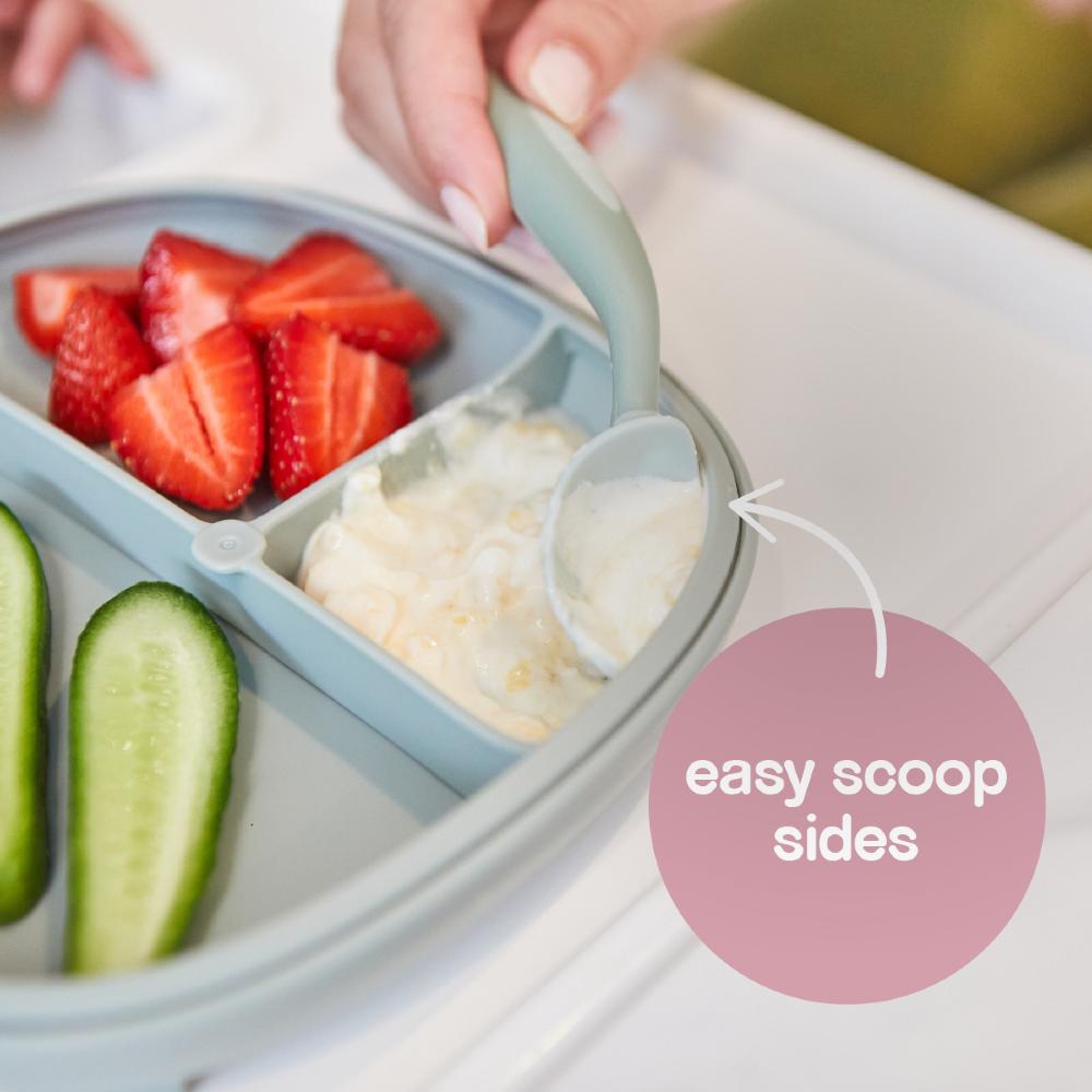 2 in 1 Suction Plate - Latte