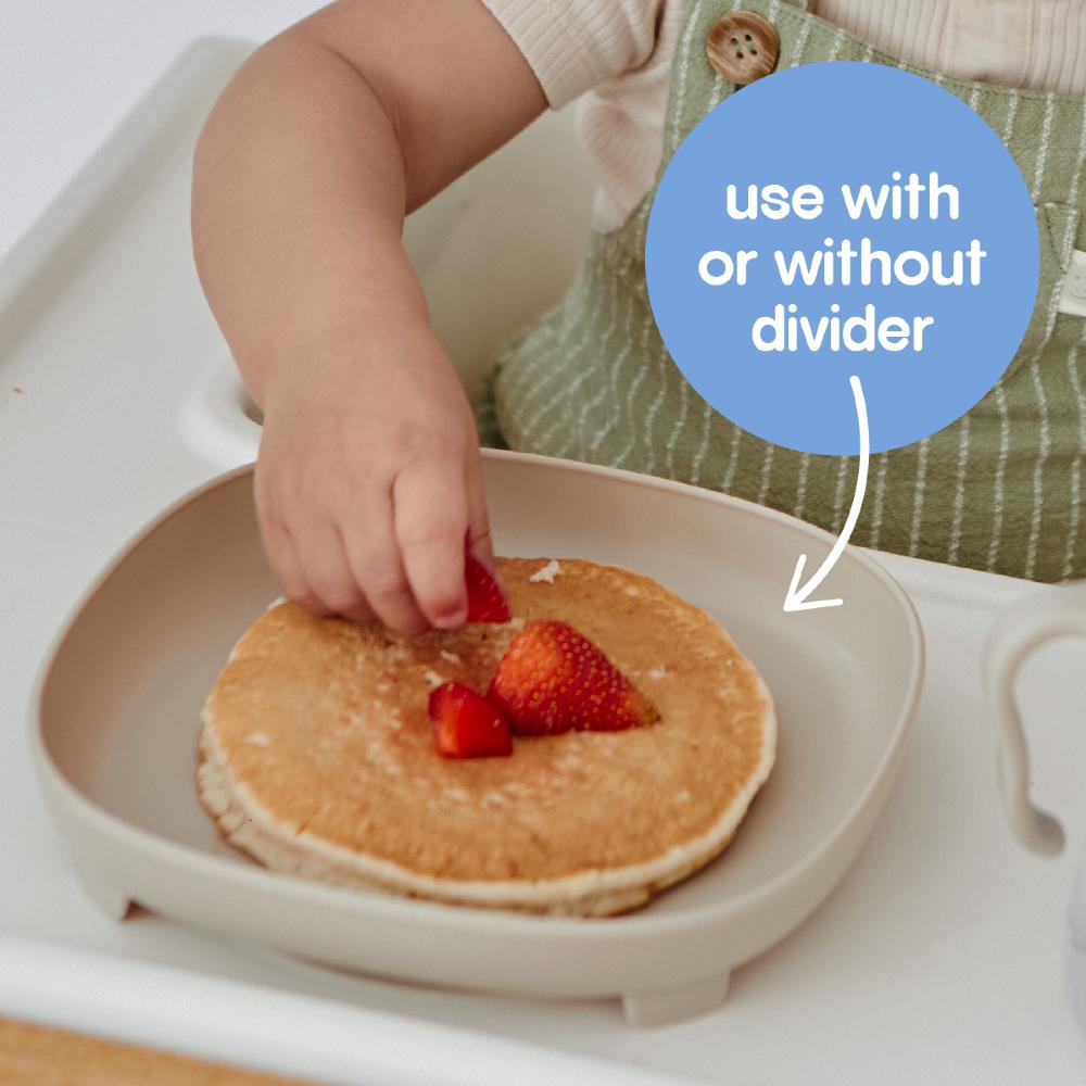 2 in 1 Suction Plate - Latte