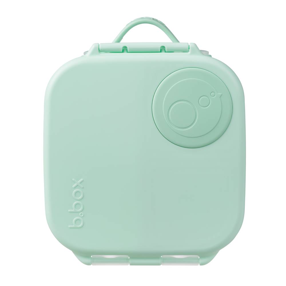Mint green b.box mini lunchbox on a white background