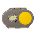 Gray and yellow b.box container with a 'BAM!' graphic on a white background
