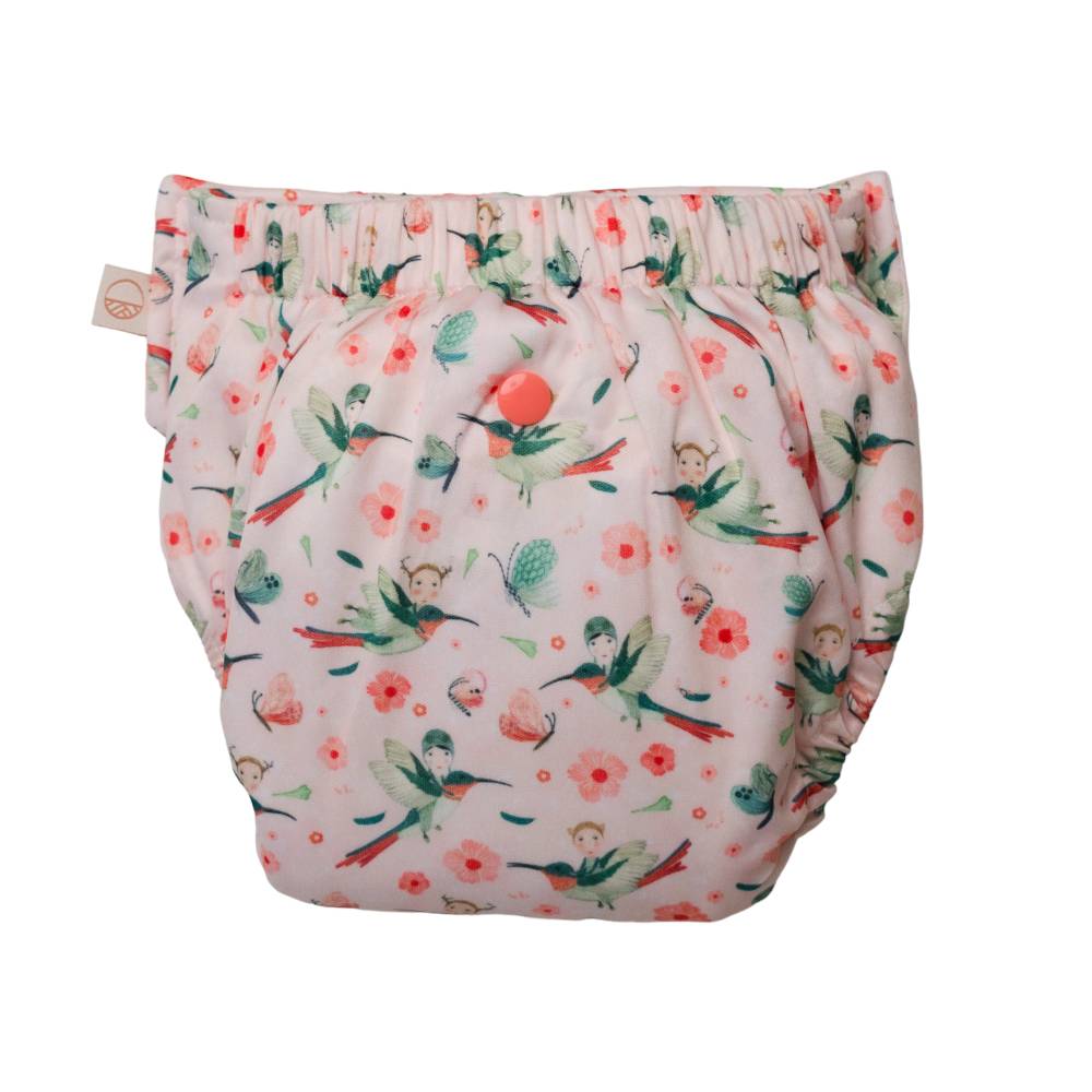 Straight Up Nappy Pants - Pink Hummingbird
