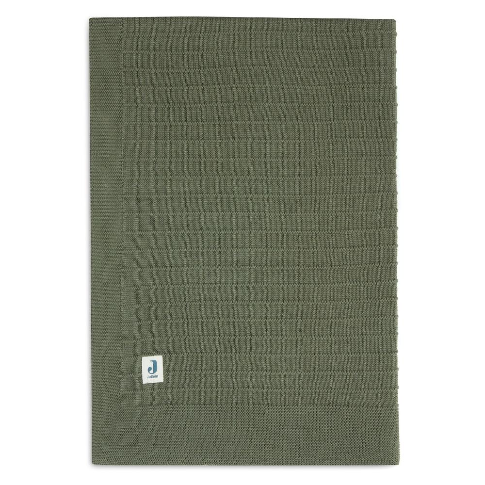 Pure Knit Organic Cotton Blanket - Leaf Green