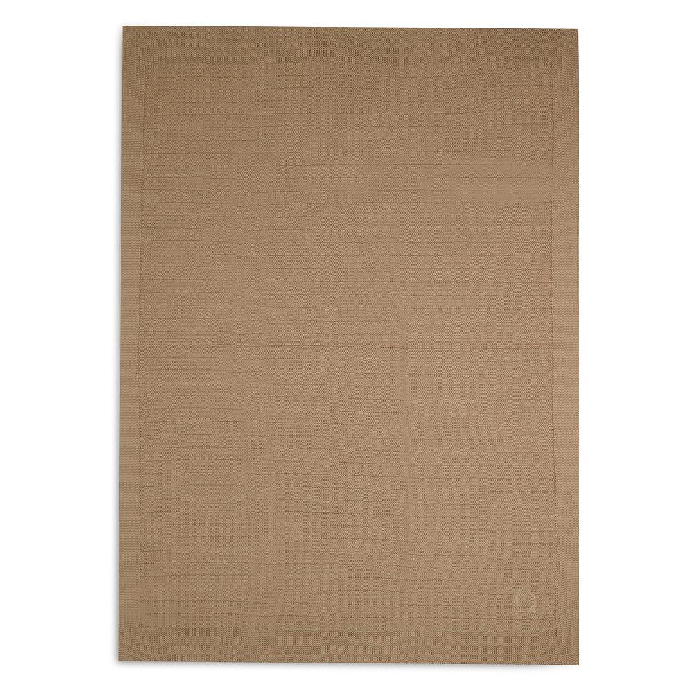 Pure Knit Organic Cotton Blanket - Biscuit
