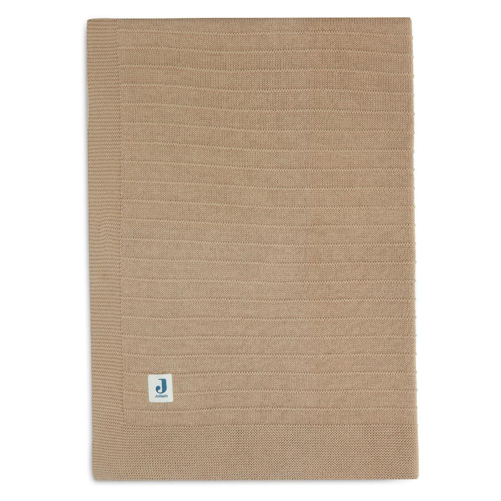 Pure Knit Organic Cotton Blanket - Biscuit