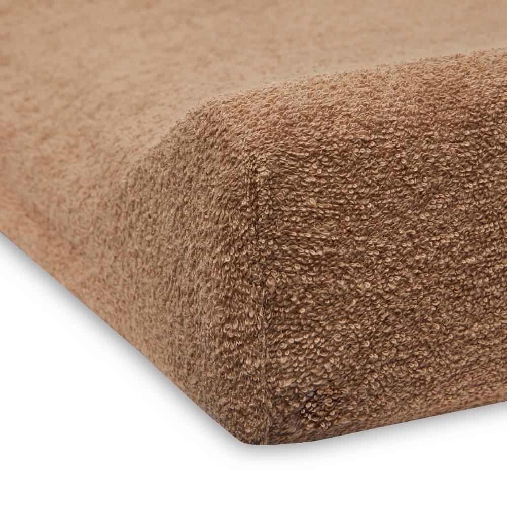 Terry Change Mat Cover - Biscuit