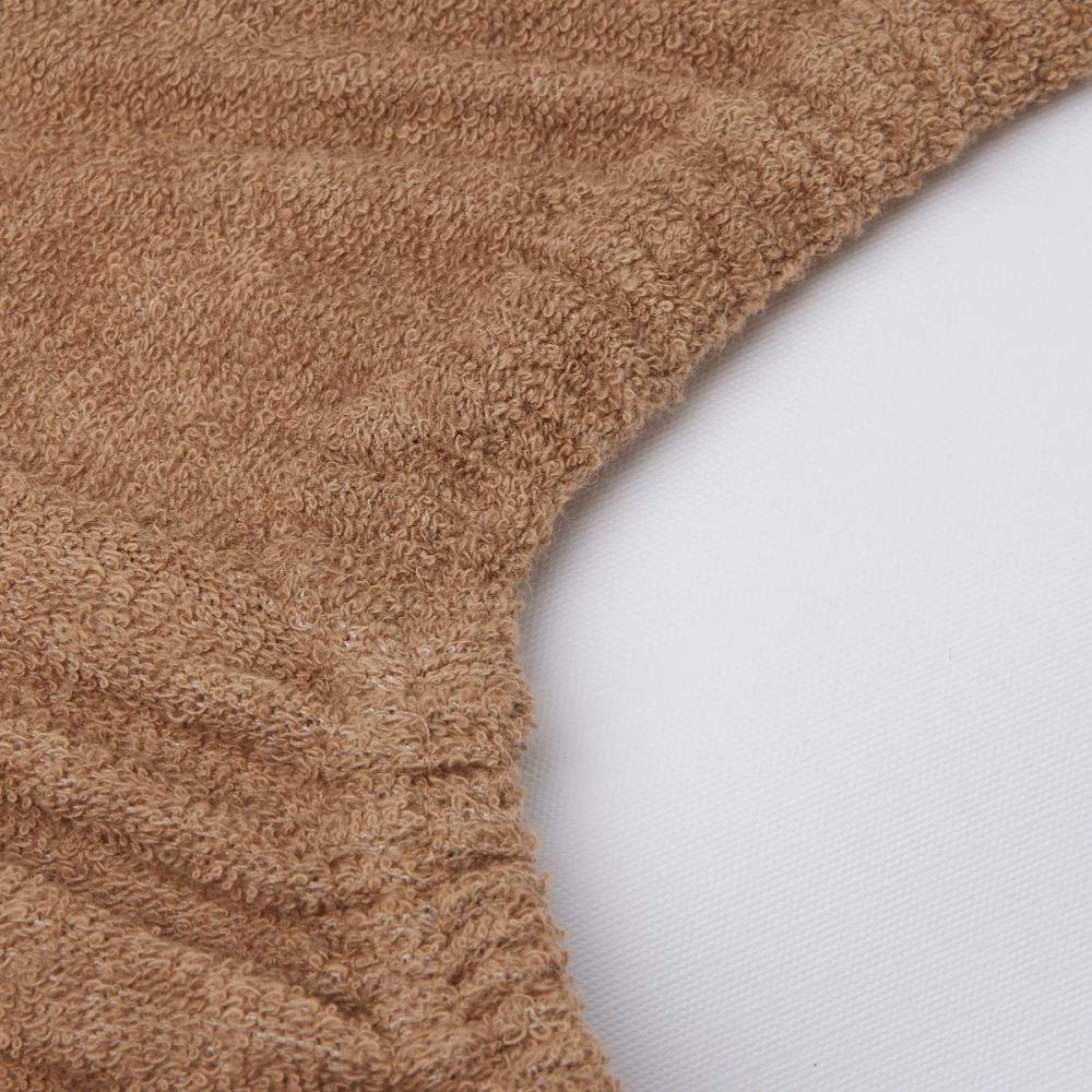 Terry Change Mat Cover - Biscuit