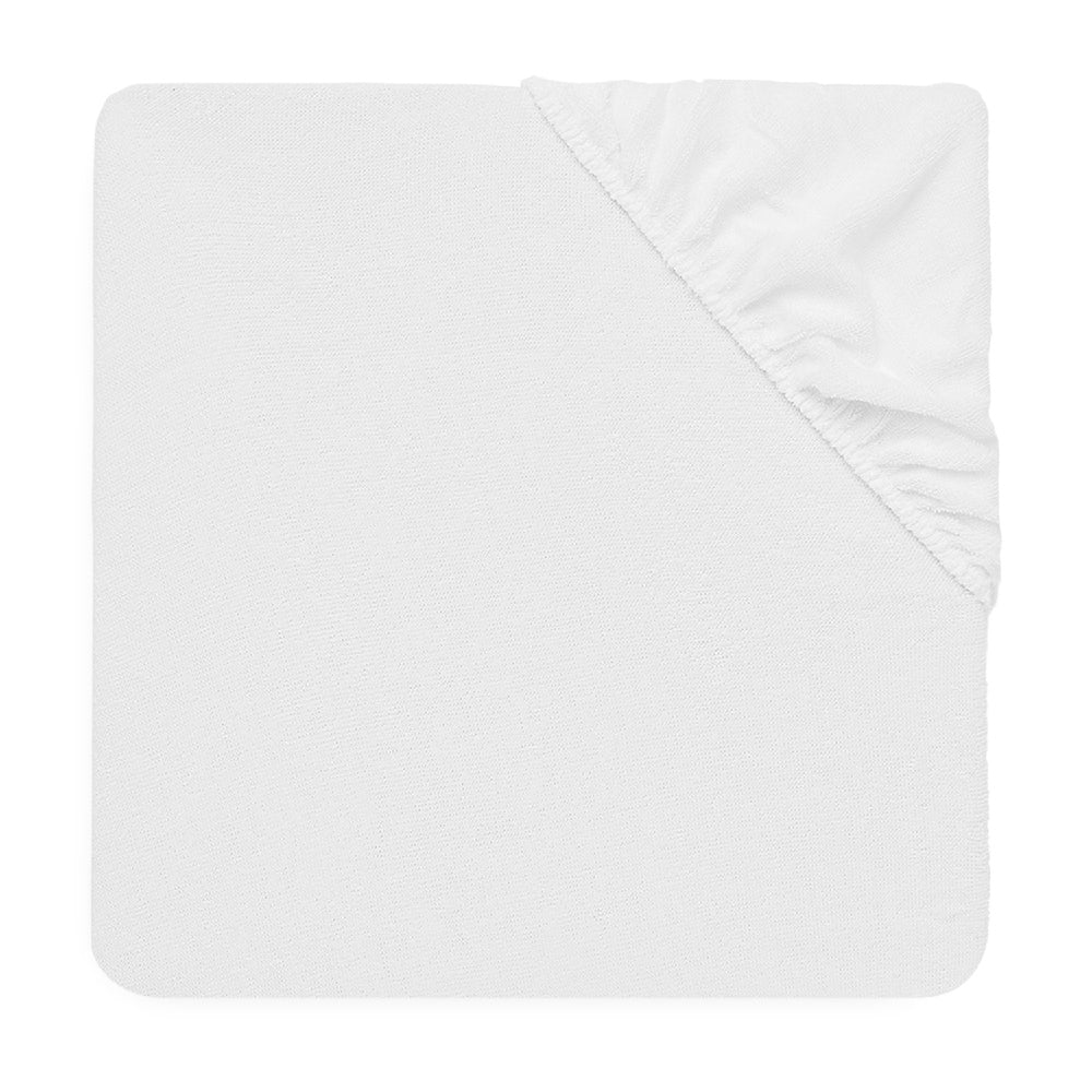 Fitted Terry Waterproof Sheet - White