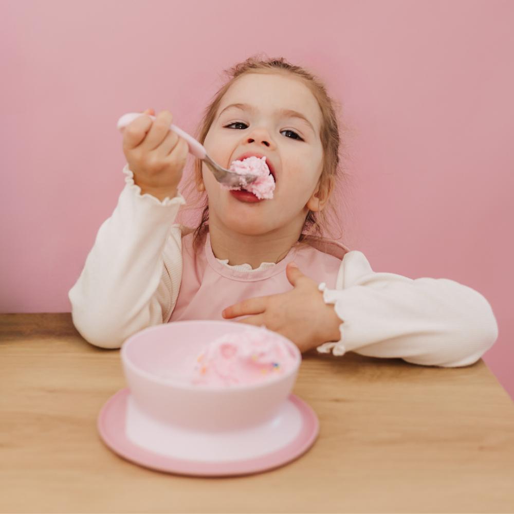 Stick & Stay Suction Bowl - Blossom Pink