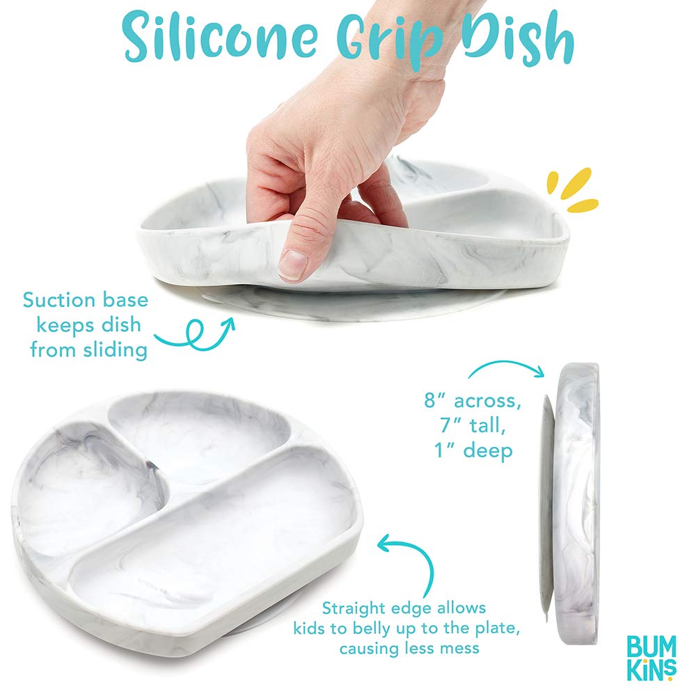 Silicone Grip Dish - Tangerine