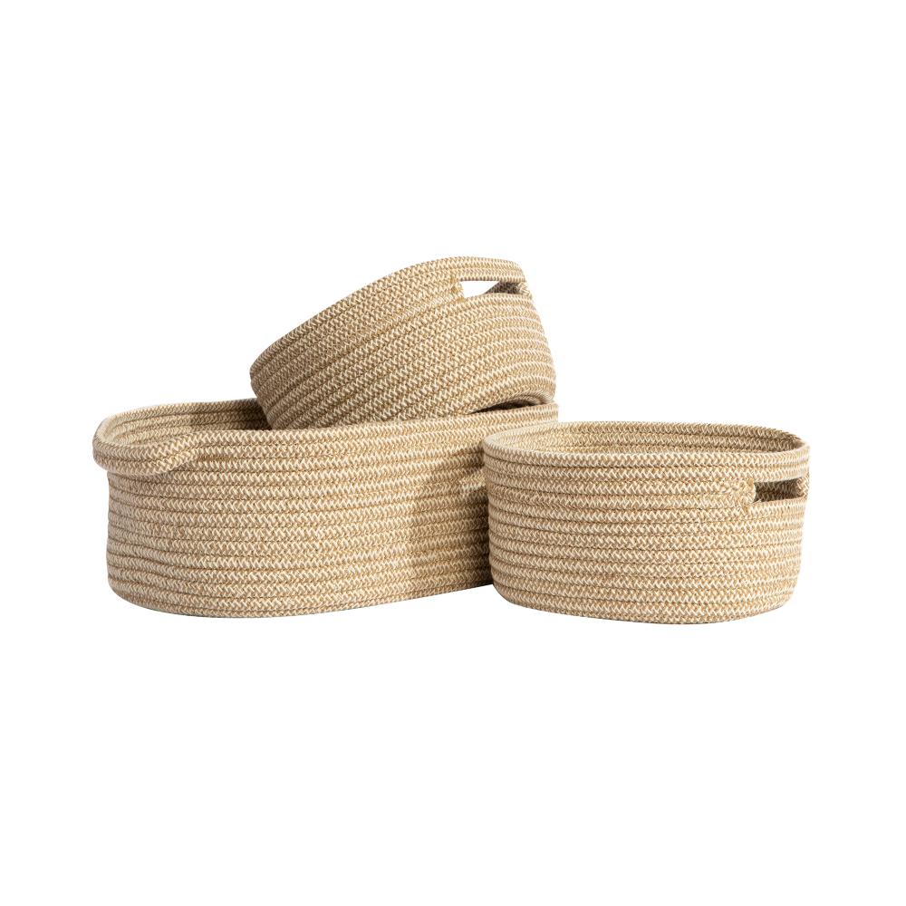 Cotton Rope 3pc Storage - Natural