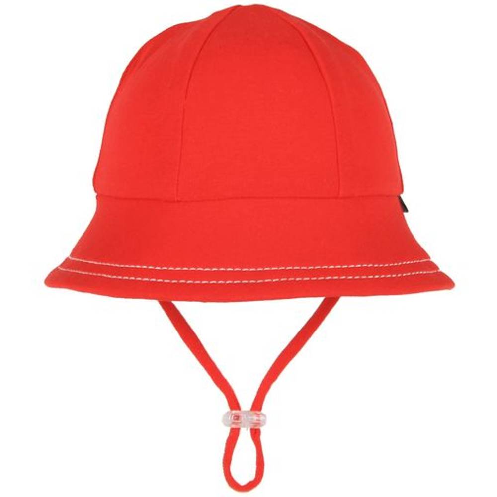 Toddler Bucket Sun Hat - Red on a white background