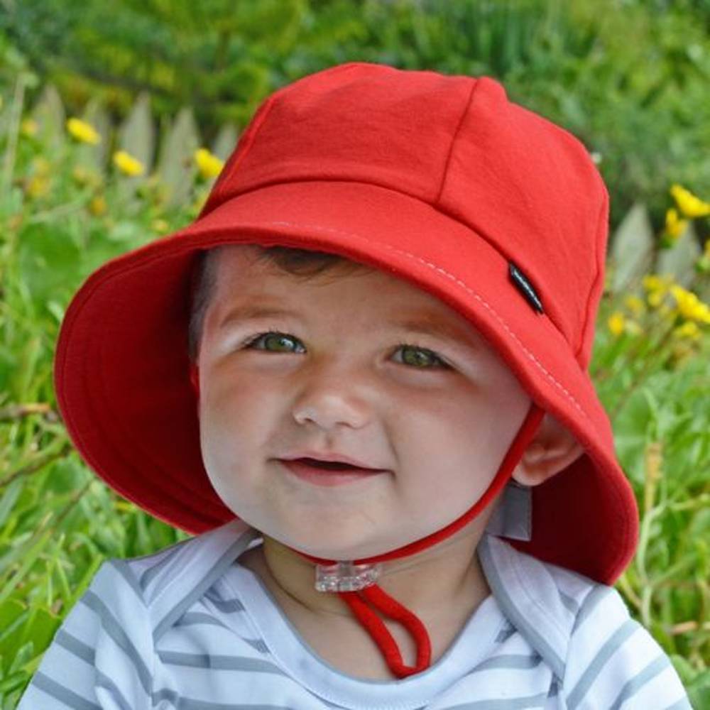 Toddler Bucket Sun Hat - Red