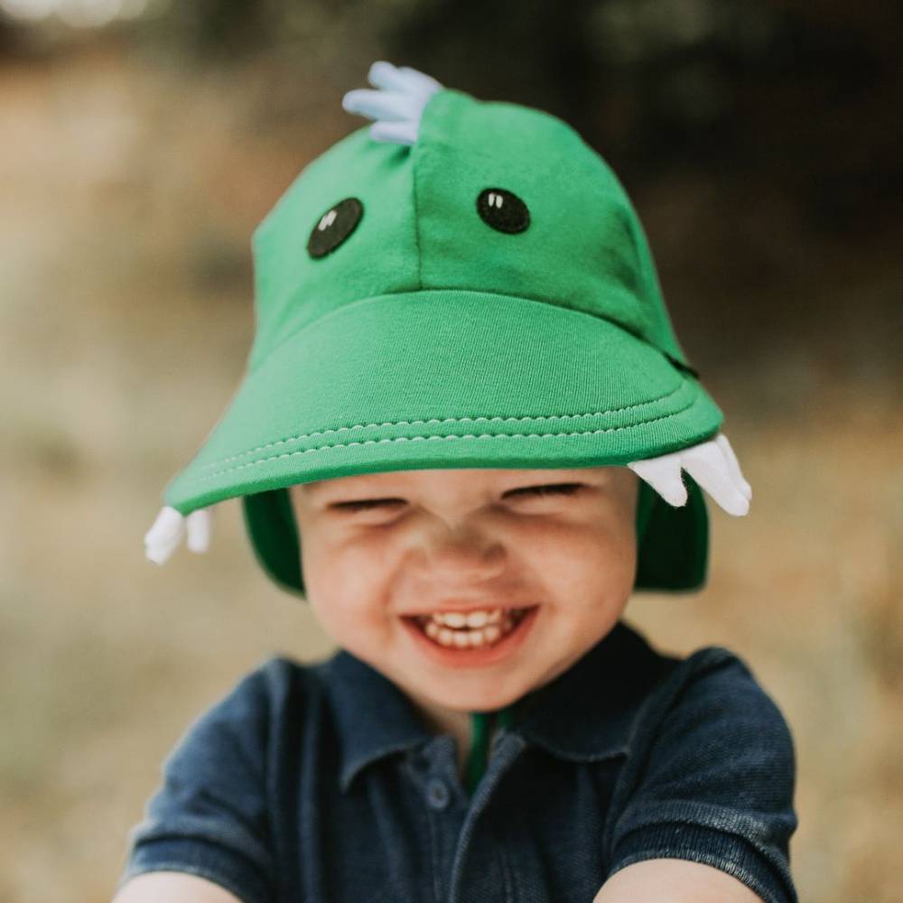 Legionnaire Flap Sun Hat - Dino Green