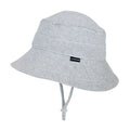 Classic Bucket Sun Hat - Grey Marle on a white background