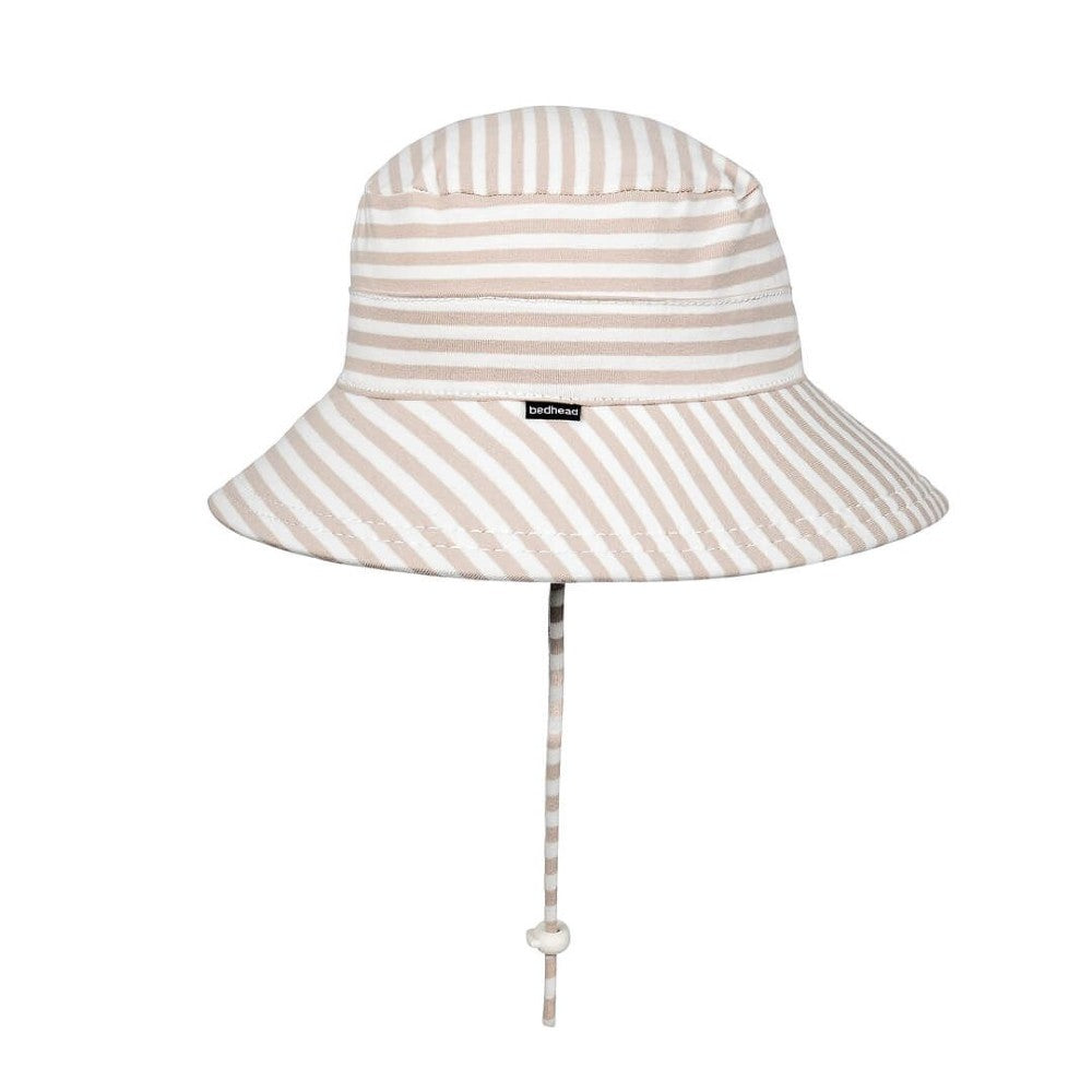 Classic Bucket Sun Hat - Natural Stripe