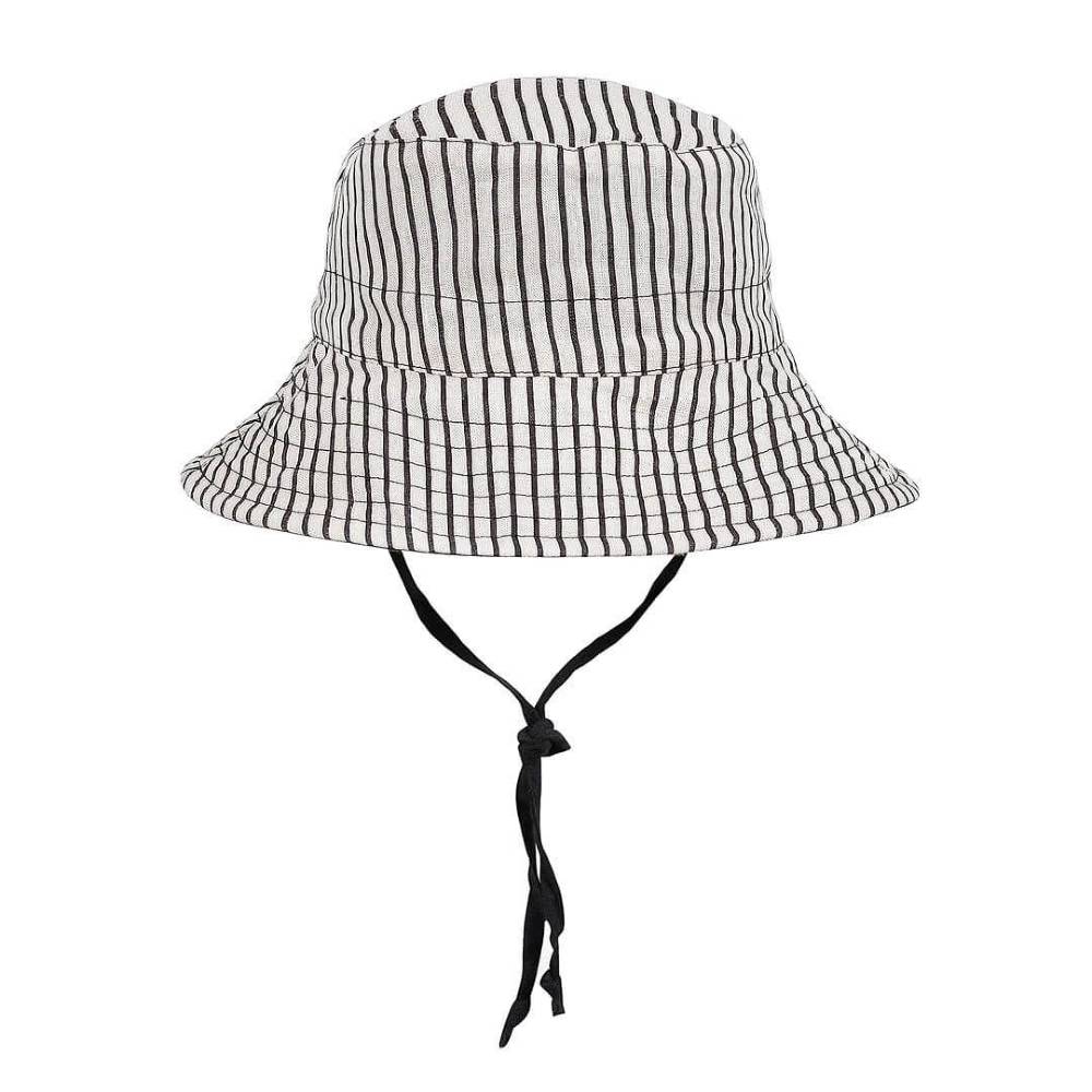 Explorer Classic Bucket Sun Hat - Bobbie/Ebony on a white background
