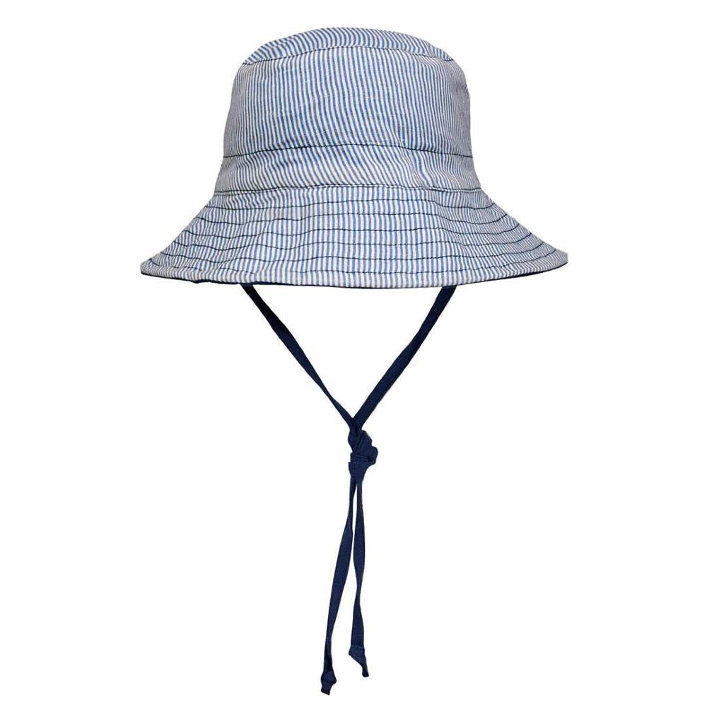 Explorer Classic Bucket Sun Hat - Charlie/Indigo on a white background