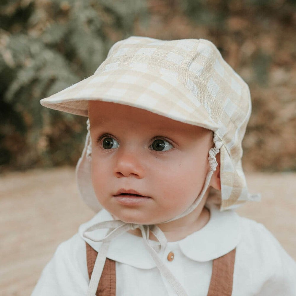 Lounger Legionnaire Reversible Flap Sun Hat - Flynn/Flax