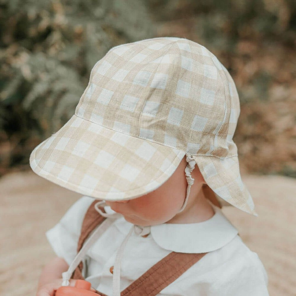Lounger Legionnaire Reversible Flap Sun Hat - Flynn/Flax
