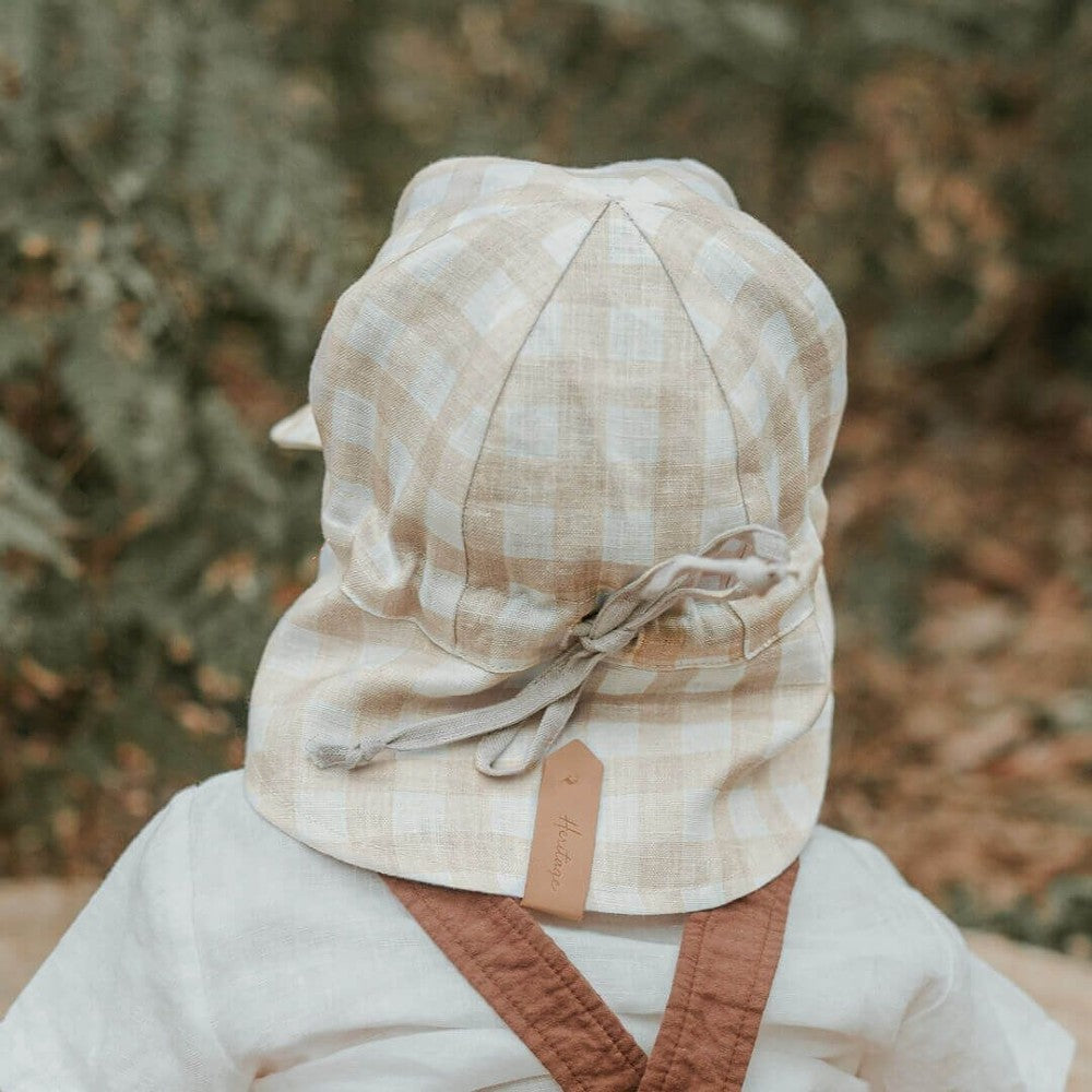 Lounger Legionnaire Reversible Flap Sun Hat - Flynn/Flax