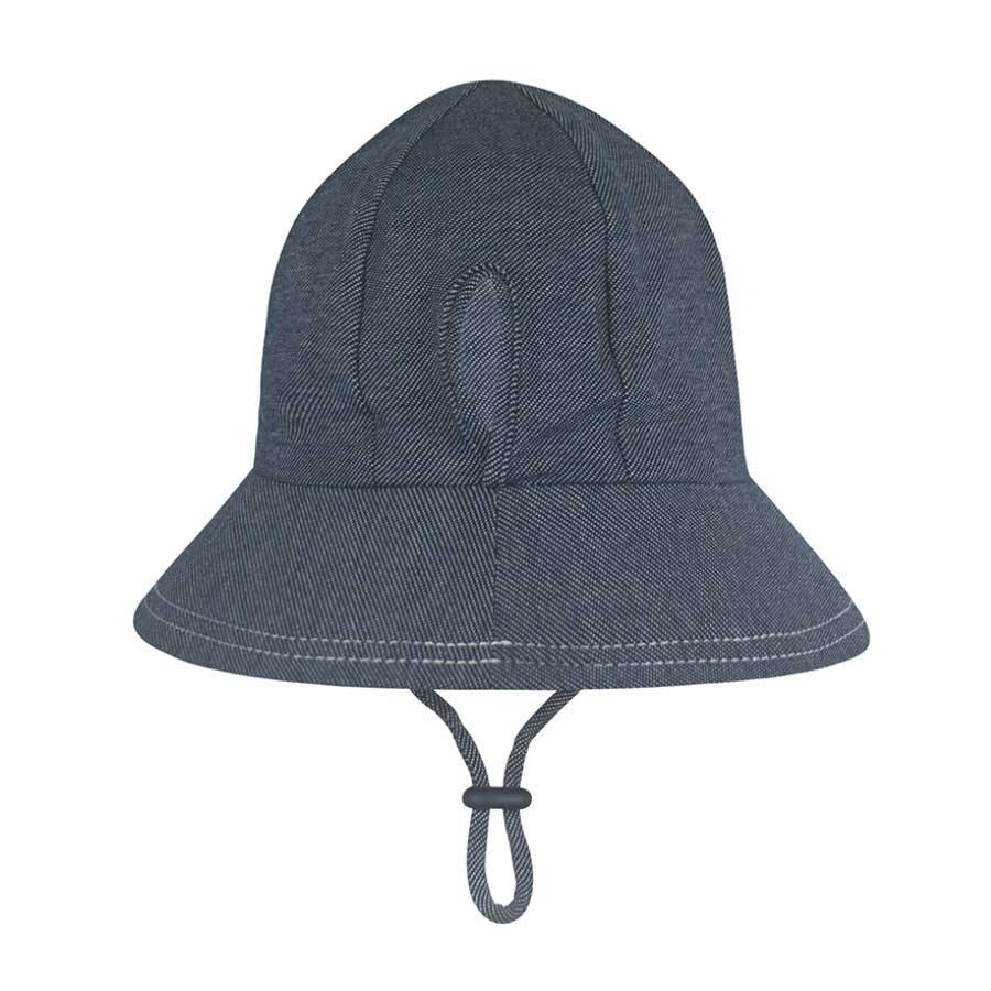 Ponytail Bucket Sun Hat - Denim