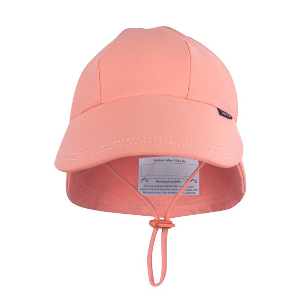 Swim Legionnaire Sun Hat - Peach on a white background