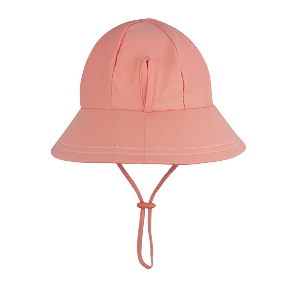 Swim Ponytail Bucket Sun Hat - Peach