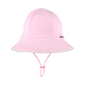 Ruffle Bucket Sun Hat - Blush on a white background