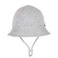 Toddler Bucket Sun Hat - Grey Marle on a white background