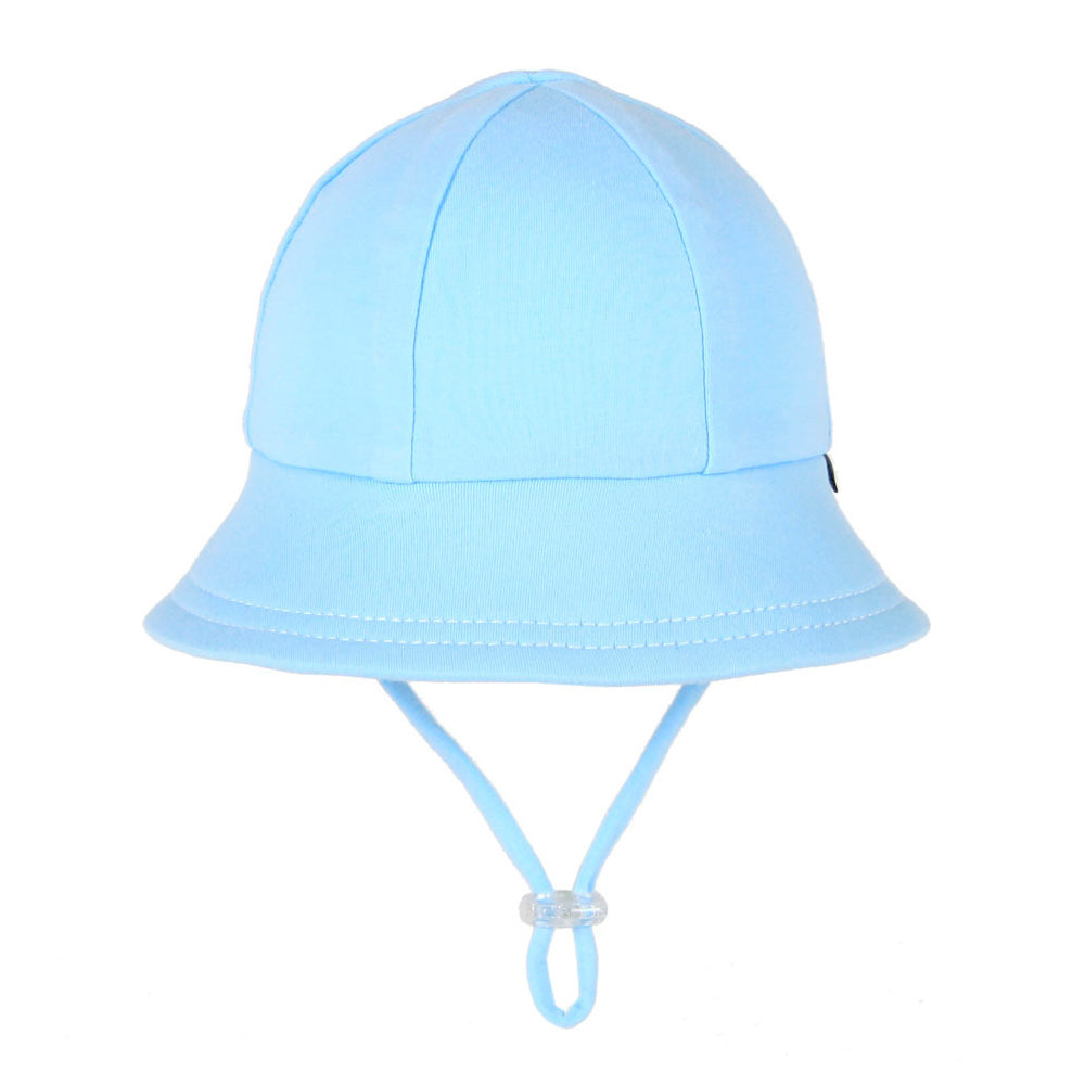 Toddler Bucket Sun Hat - Baby Blue on a white background