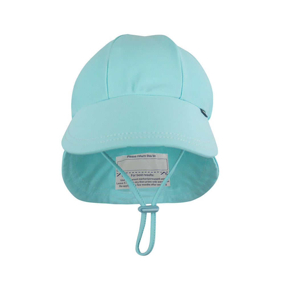 Swim Legionnaire Sun Hat - Aqua on a white background