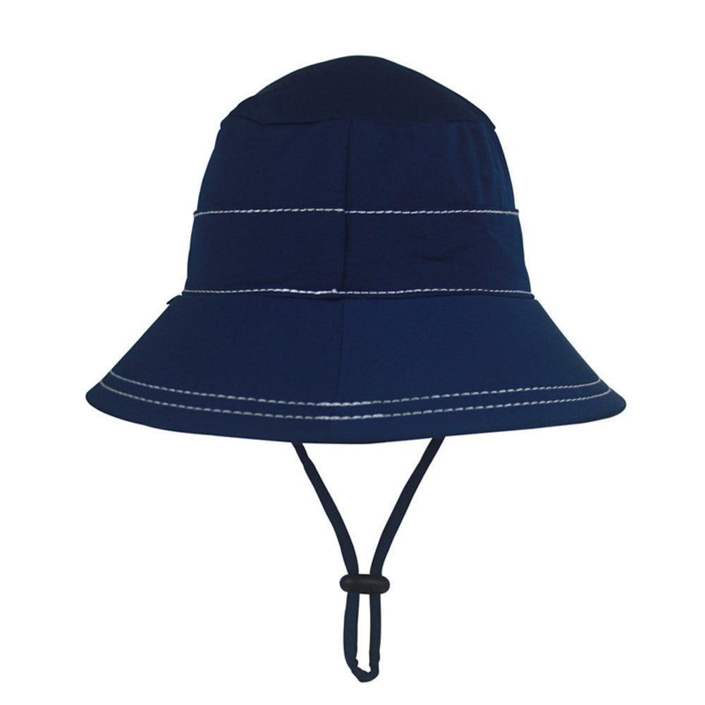 Swim Bucket Sun Hat - Marine on a white background