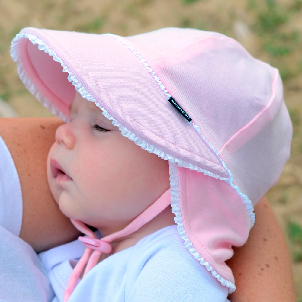 Ruffle Legionnaire Sun Hat - Blush