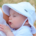 Ruffle Legionnaire Sun Hat - White