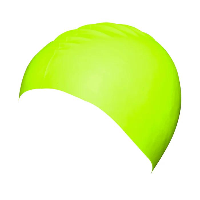Junior Silicone Swim Cap - Neon Green