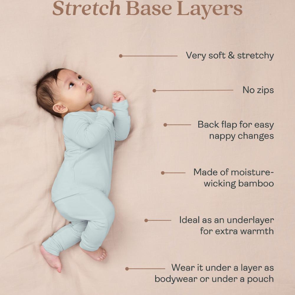 0.2 tog Stretch Base Long Sleeve Layer - Matcha