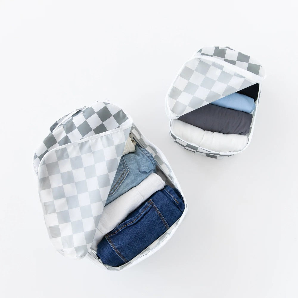 Packing Cube 2pk - Charcoal Check