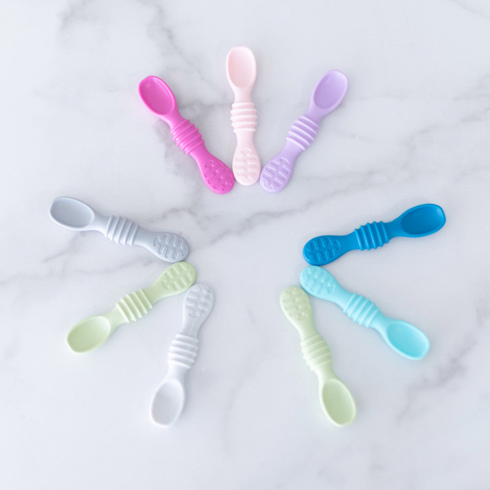 Silicone Spoons 3pk - Lollipop - Pink