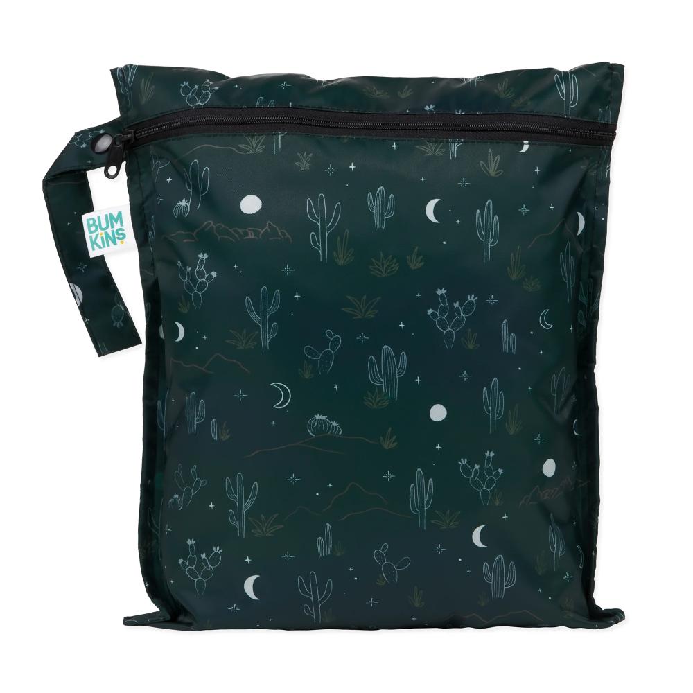 Bumkins wet bag with a starry design on a white background