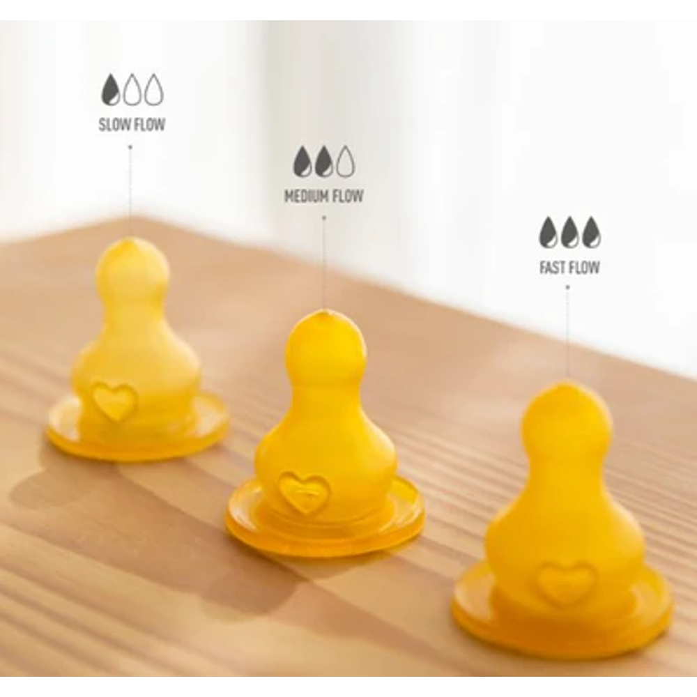 Replacement Bottle Nipples Latex 2pk