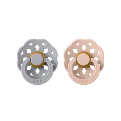 grey and pink bohemian latex pacifier