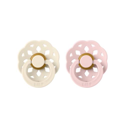 cream and pink bohemian latex pacifier