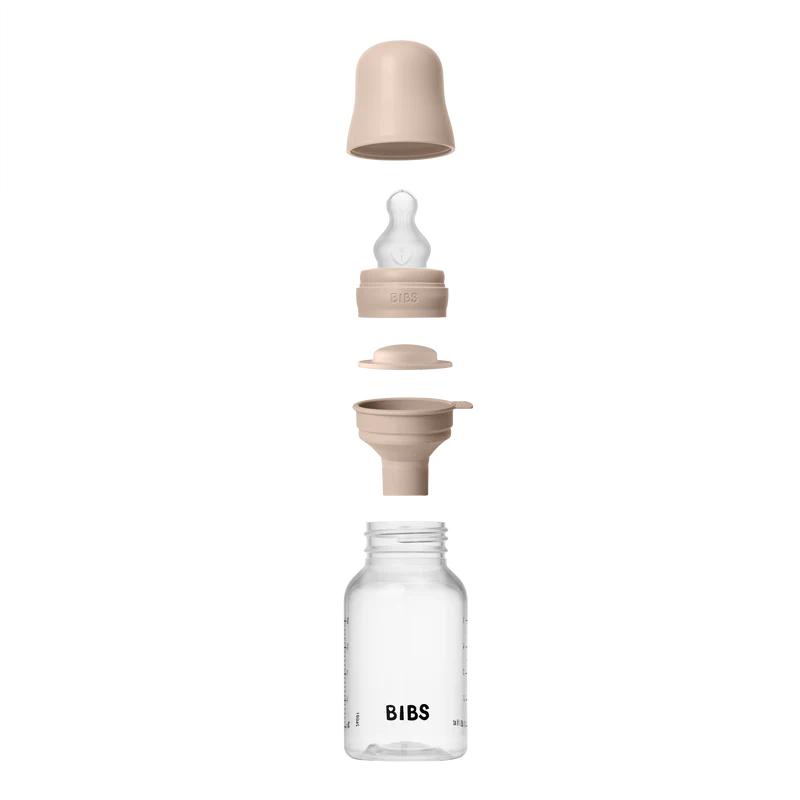 pink silicone and plastic anti colic baby bottle
