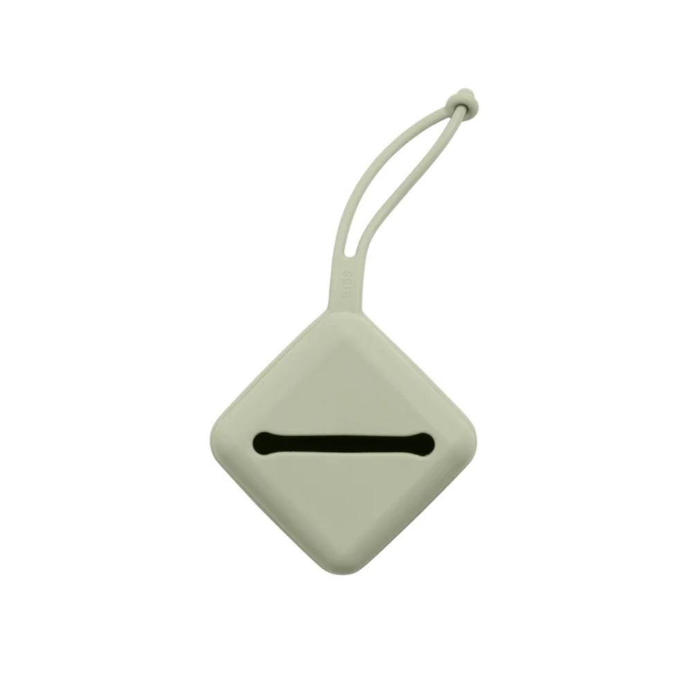 Green soft silicone pacifier holder