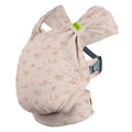 Floral-patterned Boba Bliss baby carrier on a white background