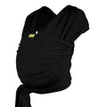 Black Boba Wrap baby carrier wrap on a white background