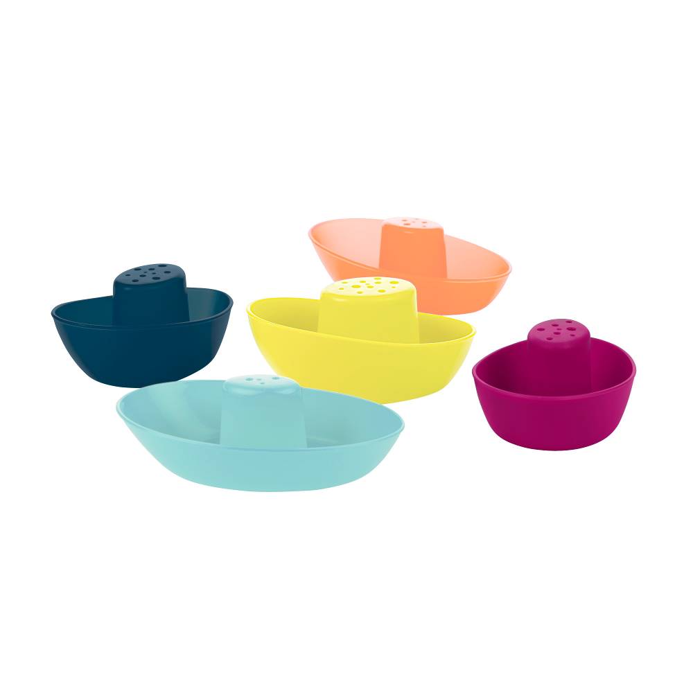 Fleet Stacking Boats 5pc - Navy/Yellow